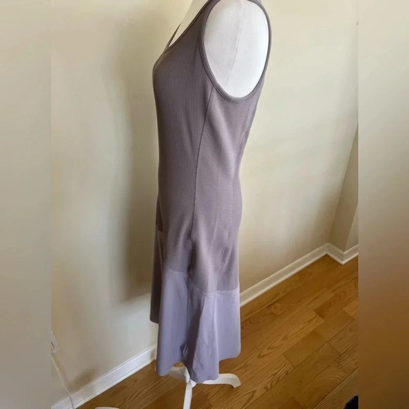 NWOT Athleta Ribbed Midi Dress Lilac Size S Mermaid Active Easter Spring Travel‎ - Picture 3 of 9